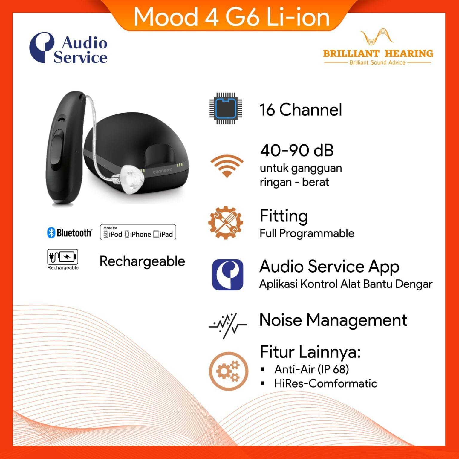 Review Audio Service Mood 4 G6 Li-Ion: Alat Bantu Dengar Hemat dan Canggih di Kelasnya