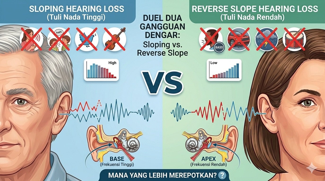 Duel Dua Gangguan Dengar: Sloping vs. Reverse Slope Hearing Loss, Mana yang Lebih Merepotkan?