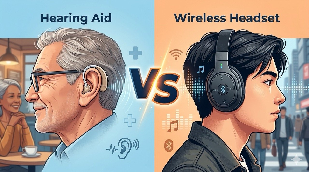 Perbedaan Mendasar Alat Bantu Dengar dan Headset Nirkabel